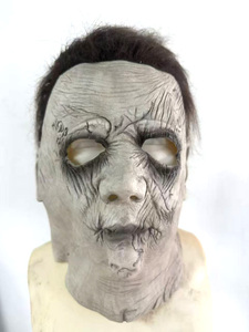 Michael myers Mặt nạ trang phục đáng sợ cosplay Latex đầy đủ mặt nạ bên Halloween Masquerade một kích thước phù hợp với tất cả các cổ điển Halloween - Product Image 2
