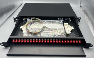 12/24/48Core SC/<strong>LC</strong>/<strong>FC</strong>/ST SX/<strong>DX</strong> <strong>SM</strong>/MM Cold-rolled Steel Splitter Box Fiber Optic Patch Panel Distribution Enclosure Odf - Product Image 4