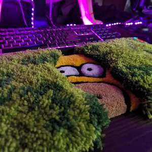 Không Có Moq Fluffy Handmade Tufted Bàn Phím Thảm Tùy Chỉnh Gương Khung Trang Trí Nội Thất Hợp Thời Trang Bàn Máy Tính Mat Mềm Sang Trọng Thảm - Product Image 5