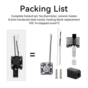 Kim loại hotend với quạt làm mát cho bambu phòng thí nghiệm X1/X1C 3D má<span class=keywords><strong>y</strong></span> in - Product Image 6