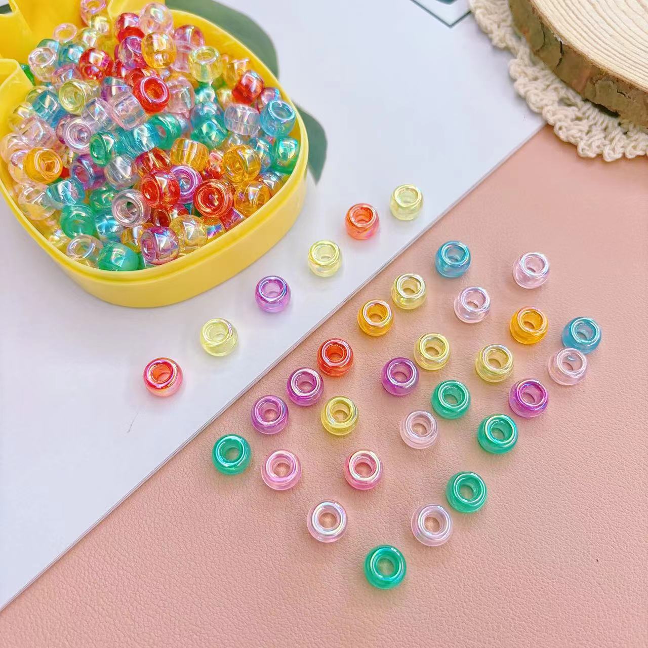 16 perles seau transparentes-69 boîte pack 200pcs