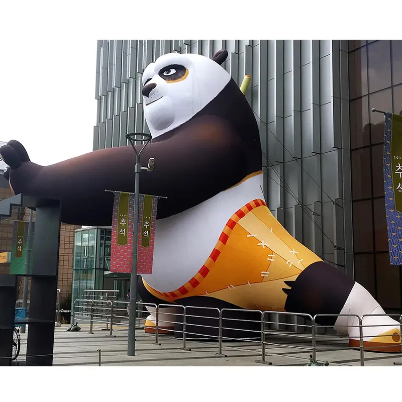 Gigante Della Decorazione Gonfiabile Kung Fu Panda Della Mascotte per Evento All'aperto Pubblicità