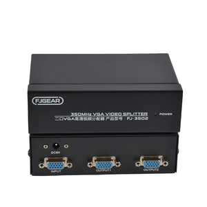 FJ-3502 Fjgear <strong>2</strong> Port <strong>Vga</strong> Video <strong>Splitter</strong> <strong>1</strong> <strong>Input</strong> <strong>2</strong> <strong>Output</strong> Bandwidth 350MHz Resolution up to 1920*1440 - Product Image 1