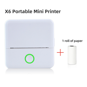Orijinal fabrikadan kişiselleştirilmiş Logo X6 beyaz pembe fotoğraf notları OCR cep taşınabilir cep telefonu ile 57mm Mini termal yazıcı
