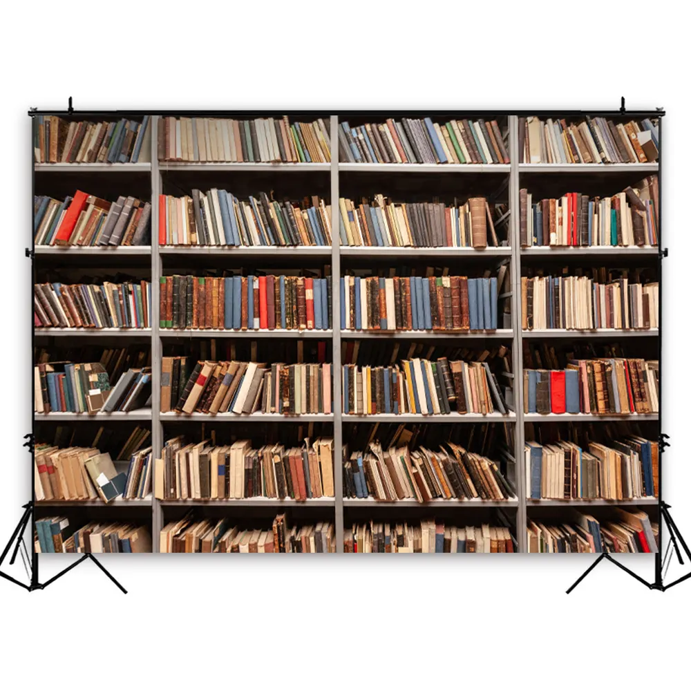 Custom Photography Backgrounds Library Bookshelf Backgrounds for Custom Printed Fabric Photo Backgrounds