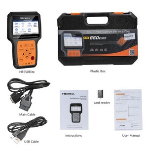 FOXWELL NT650精英汽车OBD2扫描仪汽车OBD II ABS安全气囊码阅读器，带SAS EPB DPF EPS TPMS TPS电池注册 - Product Image 5