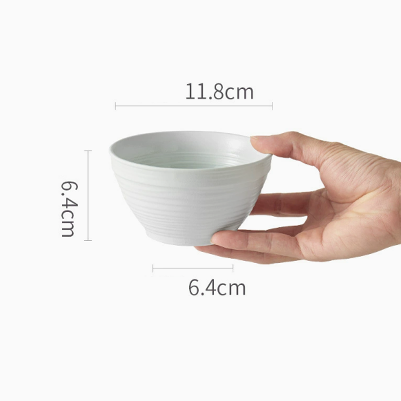 Tazón de 4.6 pulgadas, color marfil.