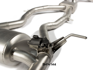 Exhasut Pipe Downpipe BM.W M4 3.0L 2014 <strong>Valved</strong> Muffler Remote Control Catback Exhaust <strong>Tips</strong> With Titanium Alloy - Product Image 4