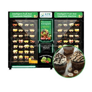 Smart Combo Refrigerator Touch Screen Cupcake Supermarket Fresh Food Salad Vending Machine With Remote <strong>Control</strong> <strong>System</strong> - Product Image 1