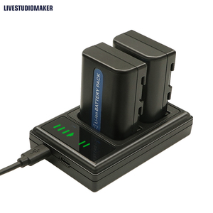 2ชุดเปลี่ยนแบตเตอรี่6600MAh สำหรับแบตเตอรี่ Sony NP-F970เข้ากันได้กับ Sony DCR-VX2100, DSR-PD150, DSR-PD170, FDR-AX1 - Product Image 3