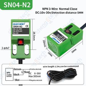 SN04-/N2 DC a tre fili NPN normale sensore di prossimità in metallo induttivo sensore di limite quadrato con funzione di chiusura normale - Product Image 6