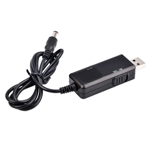 USB เป็น DC 5.5/3. อะแดปเตอร์สายไฟ5มม. 5V ถึง9V 12V USB สายเพิ่มพลัง USB DC สำหรับเส้นทางสายไฟ WIFI ขั้วต่อ US B - Product Image 3