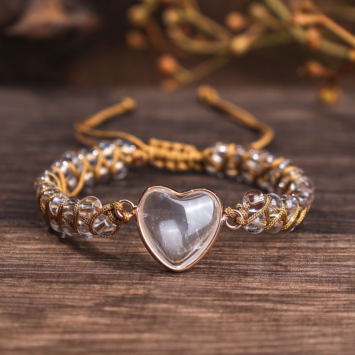Corazón de cristal blanco