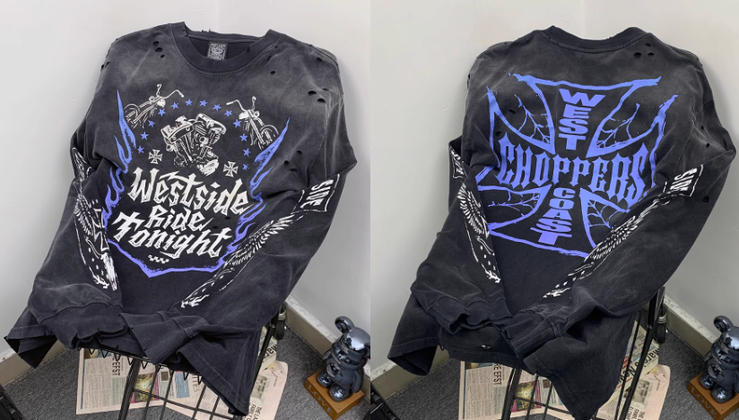 Distressed Washed Black