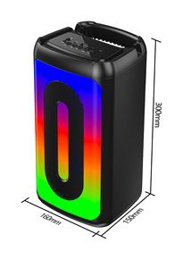 MODORWY双3英寸台式TWS扬声器版本5.1 16W 3000毫安时5-7小时RGB灯调频辅助TF USB兼容WiFi - Product Image 2