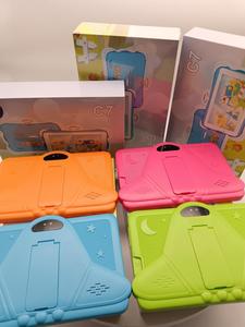 Ultra-düşük maliyetli 7 inç çocuklar Android Tablet Wifi dokunmatik ekran HD karikatür bebek tablet koruyucu kılıf oyun öğrenme ile Tablet