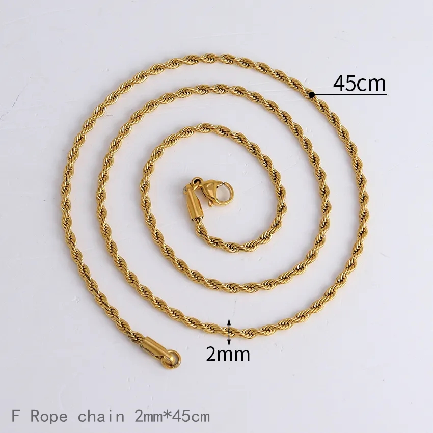 Chaîne de corde de F 2mm * 45cm