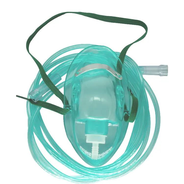 Alta qualidade atacado médico descartável ajustável macio PVC venturi máscara oxigênio máscara