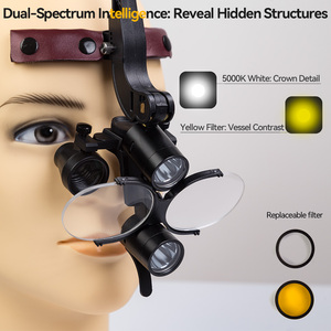 Phẫu thuật hoán đổi cho nhau điện Headgear phóng đại kính 3.5x không dây tầm nhìn ánh sáng TTL Ergo nha khoa LOUPES với ánh sáng - Product Image 4