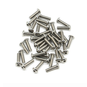 טיטניום עגול ראש כפתור משושה socket ברגים <span class=keywords><strong>M3</strong></span> DIN7991 טיטניום בורג מכונת בורג