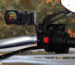 <strong>One</strong> to Three Motorcycle <strong>Charger</strong> Voltage and Temperature Digital Display Dual USB Mobile Phone <strong>Charger</strong> PD <strong>Charger</strong> for Motorcycle - Product Image 4