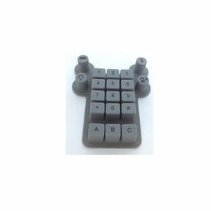 3X4 keypad silikon kustom ponsel 4x4, keypad silikon untuk panel instrumen tombol telepon seluler keypad angka POS - Product Image 6