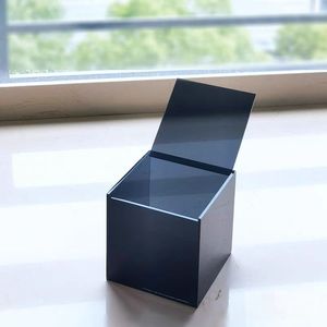 Factory-direct Sale of Color Acrylic Desktop <strong>Storage</strong> Boxes Card <strong>Storage</strong> Box Flip-top <strong>Cube</strong> <strong>Storage</strong> Box - Product Image 5