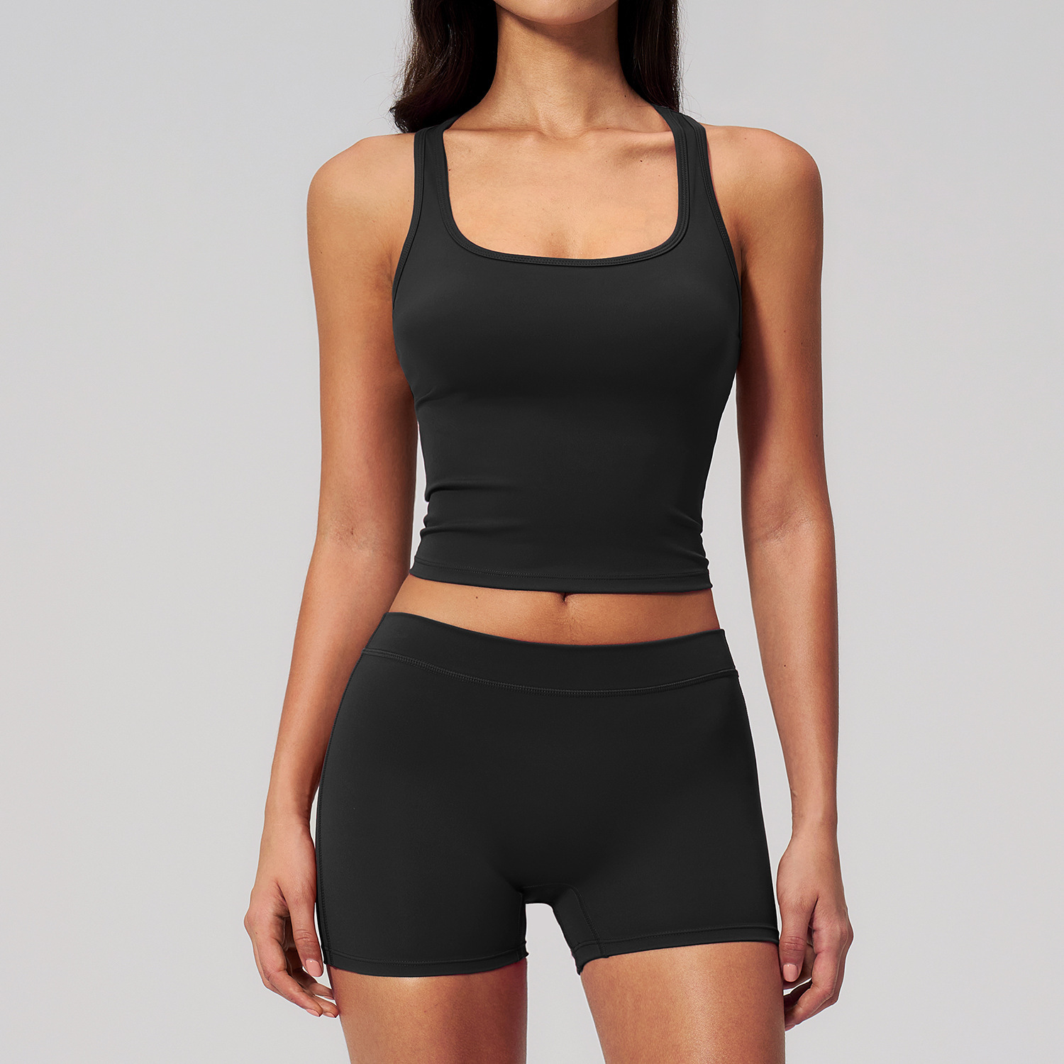 Black Shorts Set
