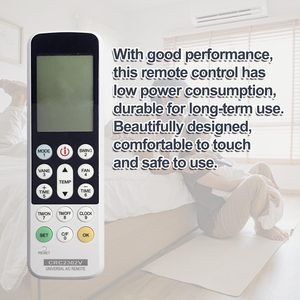 ユニバーサルCRC2302V ABSエアコンリモコン固定コードA/CほとんどのブランドACリモコン用 - Product Image 6