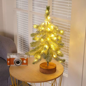 Cadena de luces LED de árbol de aguja de pino crear ambiente navideño interior Acción de Gracias evento decoración paisaje luces de árbol brillantes - Product Image 2
