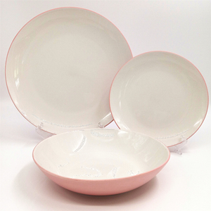 新设计现代厨房用具陶瓷餐点12件套石器晚餐套装 - Product Image 2