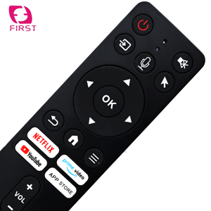 OEM ODM ha personalizzato il telecomando di Android TV con Netflix YouTube Prime Video app 4 scorciatoie funzione vocale e codice di apprendimento - Product Image 5