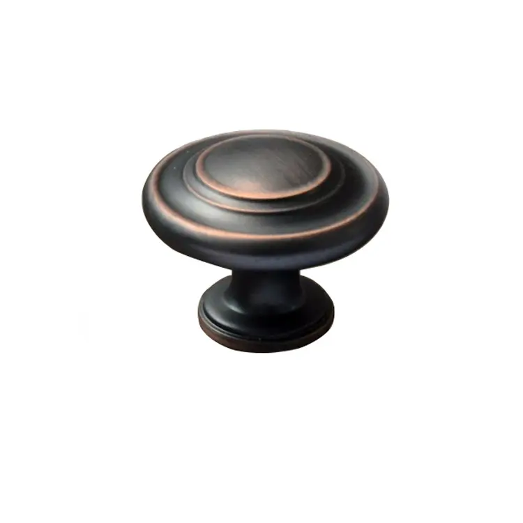 Poignées de meubles en laiton Antique Bronze forgé, boutons de tiroir anciens de l'usine de singapour