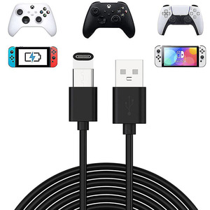 USB-C ประเภท C สายชาร์จสําหรับ PS5 คอนโทรลเลอร์สายชาร์จสําหรับ Xbox Series X สายชาร์จข้อมูลสําหรับสวิทช์ Lite 1.8M - Product Image 1