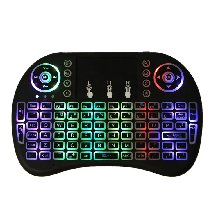 Harga Pabrik Terbaik 2.4G Keyboard MINI Nirkabel Backlit I8 Keyboard Remote Control Mouse Udara Nirkabel