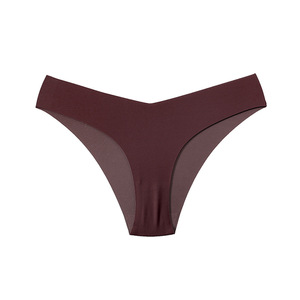 Ladies Ice Silk <strong>V</strong>-shape Low Rise Soft Thong Sexy Spandex Nylon Seamless Panties Underwear For Women <strong>G</strong> <strong>String</strong> - Product Image 6