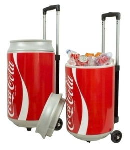 HS Plastic <strong>Cooler</strong> <strong>Cans</strong> Shape Ice <strong>Cooler</strong> Box(5 Gallon/<strong>18</strong>.9L)trolley <strong>Cooler</strong> Box with Handle and Wheels for Camping - Product Image 3