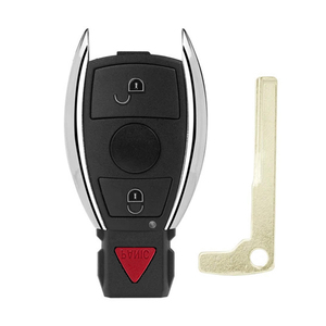 Mercedes Benz E S G CLK SLK için katlanabilir akıllı uzaktan anahtar Fob ML sınıf 2000 + 2 + 1 3 düğme kesilmemiş BGA çip FCCID IYZDC07 - Product Image 1