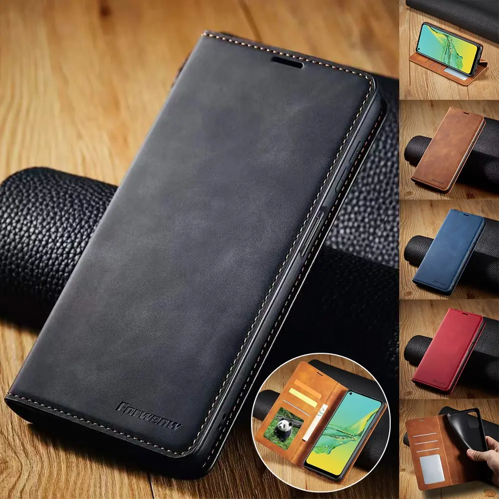 Brieftasche Ledertasche für Samsung Galaxy S23 S22 S21 S20 FE Ultra Plus S10 S9 S8 Plus S7 Rand A72 A52s A53 A12 A71 A51 Flip Cover