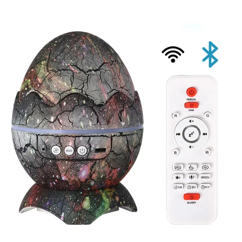 Stella stellata dinosauro uovo proiettore luce notturna Bluetooth musica altoparlante oceano onda bambini adulti sala giochi decorazione lampade