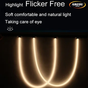 360 Degree Illuminated Round Tube Neon Strip Monochrome LED Light <strong>Source</strong> with Magnetic Track 220V/48V <strong>Input</strong> Voltage - Product Image 6