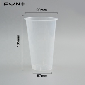 Factory Direct Sales 600ml 20oz Disposable Plastic <strong>Cups</strong>. Food Grade PP Material, Milk Tea, Printed logo clear Plastic <strong>Cup</strong> - Product Image 5
