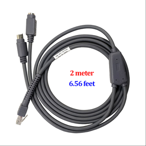 <strong>Keyboard</strong> PS2 KB to RJ45 Barcode Scanner Cable QR <strong>Code</strong> Reader Connector Data Cable for Zebra Motorola Symbol LS2208 DS2208 - Product Image 5