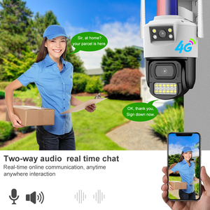 V380 Smart Video Outdoor Dual Lens Security <strong>Camera</strong> Sim Card Digital Full Color Bullet and Dome Linkage 4G <strong>Camera</strong>