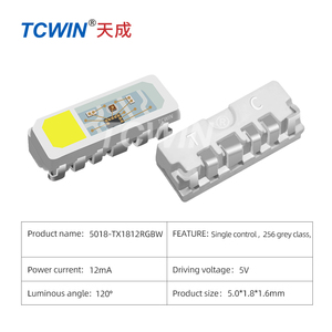 Tcwin Полноцветный Программируемый микросхема Smd светодиодного модуля RGB с одним управлением 256 Grey Class Led 470nm Smd светодиодная система управления приложением - Product Image 3