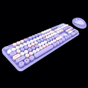 Juego combinado de ratón con teclado mecánico retroiluminado RGB inalámbrico Juego multimedia de productividad mejorada - Product Image 3