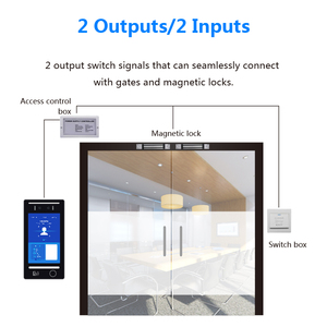 Anti entrapment Facial recognition card swiping access control attendance <strong>system</strong> Intelligent weighing all-in-one machine ET700R - Product Image 2