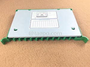 SC APC适配器45度安装光纤接头和贴片托盘，用于ODF街道机柜或光纤配线架中的光纤保护 - Product Image 2