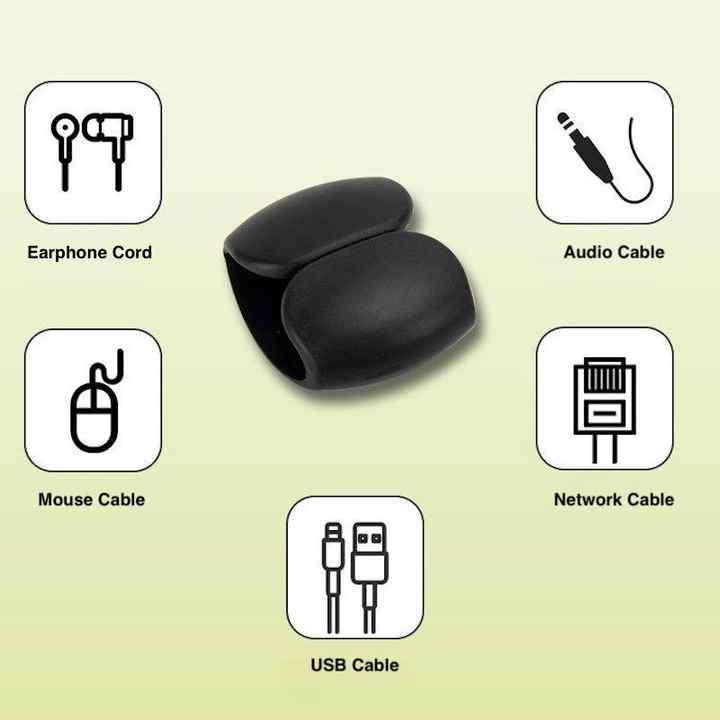 Simple Multi-Function Winder with Flexible Design for Kitchen Use for Earphone Charging & Data Cable Storage
