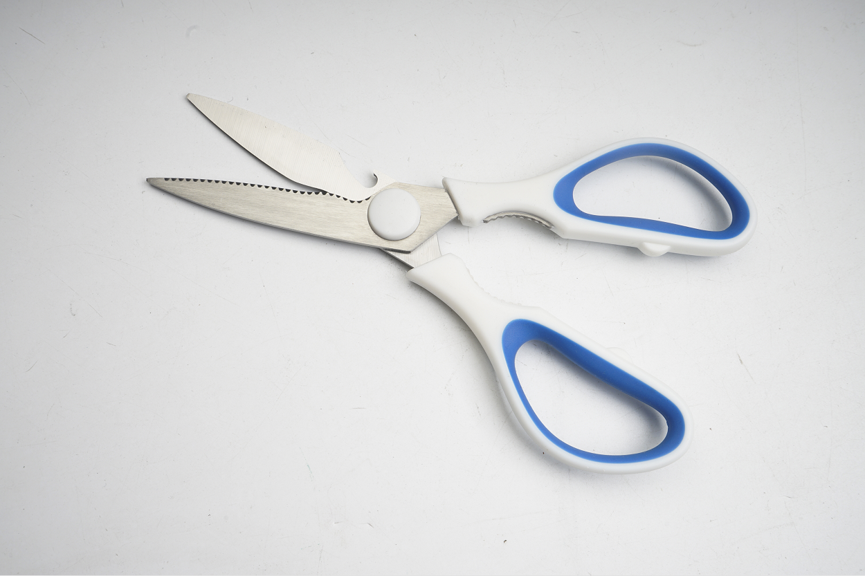 High quality fridge magnetic sheath stainless steel kitchen scissors for food cutting